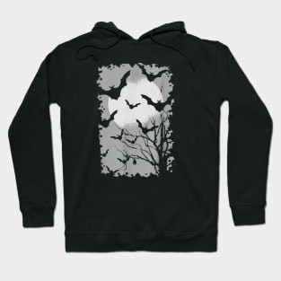 Bats Lover Gift Shirt Goth Graphic Halloween Costume Hoodie